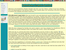 Tablet Screenshot of kazakhadoptivefamilies.com